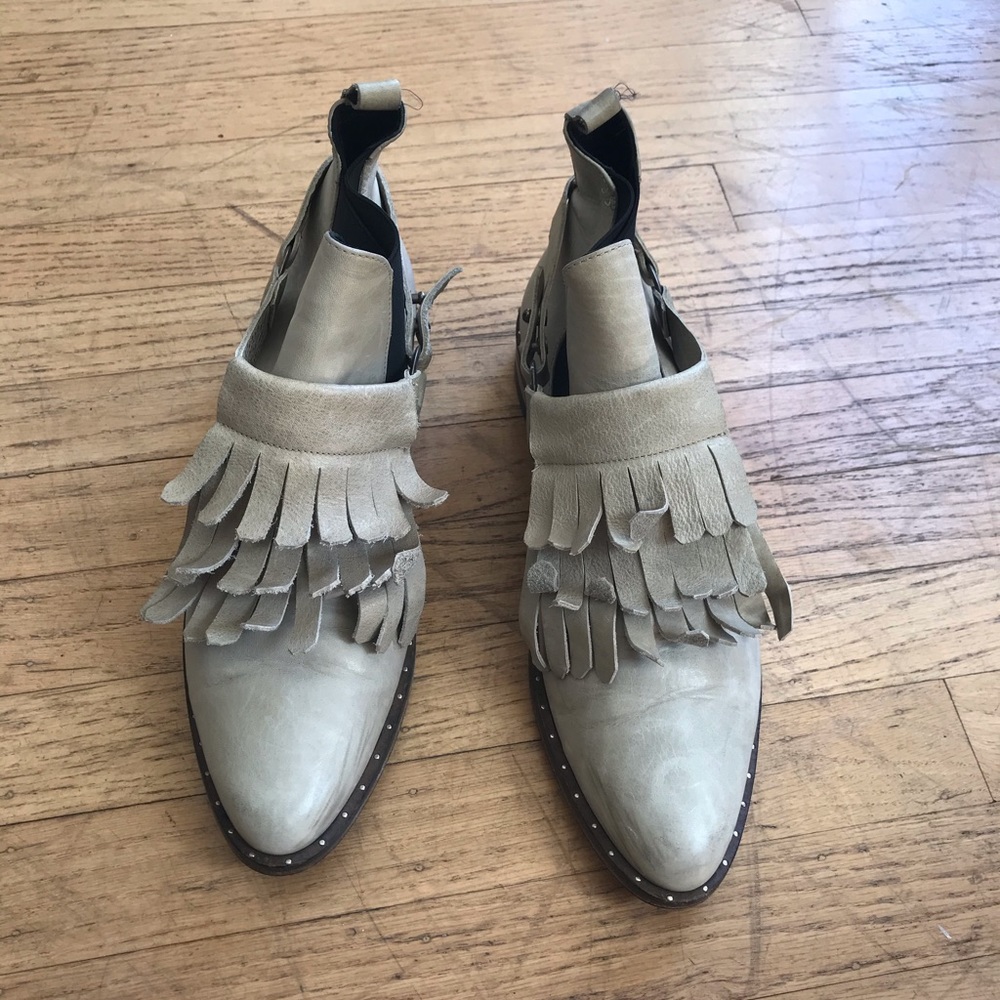 Freda Salvador Fringe Booties